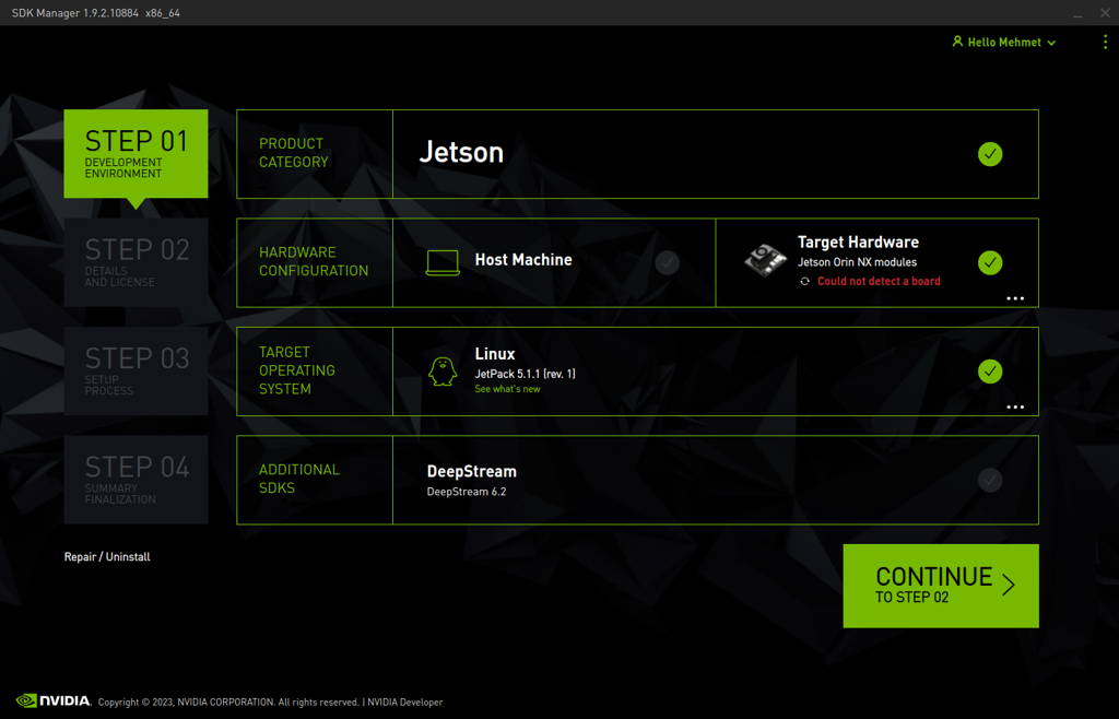 JetPack-5.x Installation for DSBOARD-ORNXS